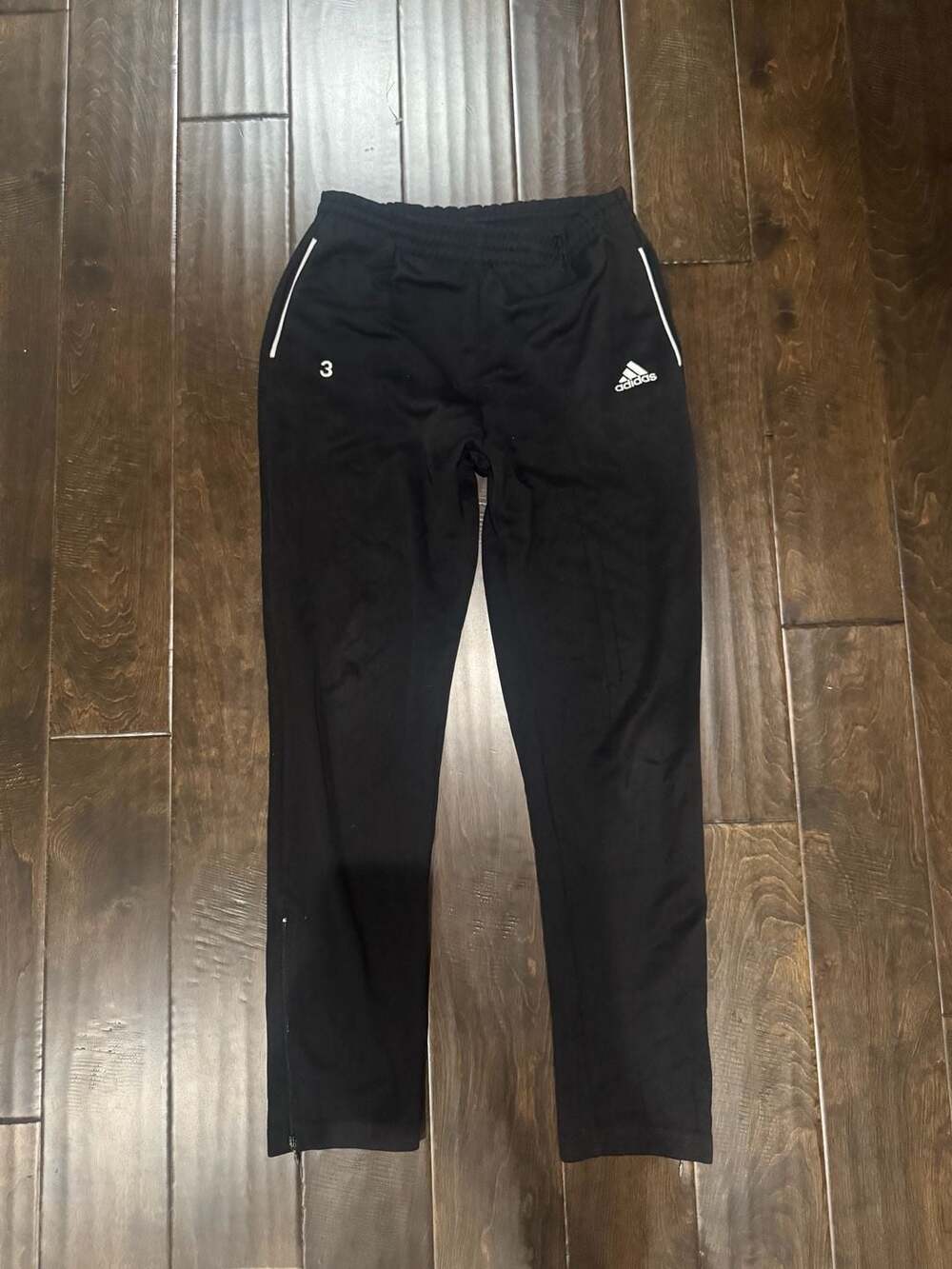 Vintage 90s Adidas Team Issue Soccer Track Pants Zip Ankle